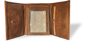 Vintage Brown Tri-fold