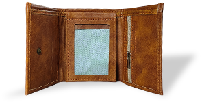 Caramel Brown Tri Fold